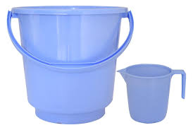 Plastic Bucket & Mugs